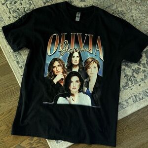 Black Olivia Benson Graphic T-Shirt